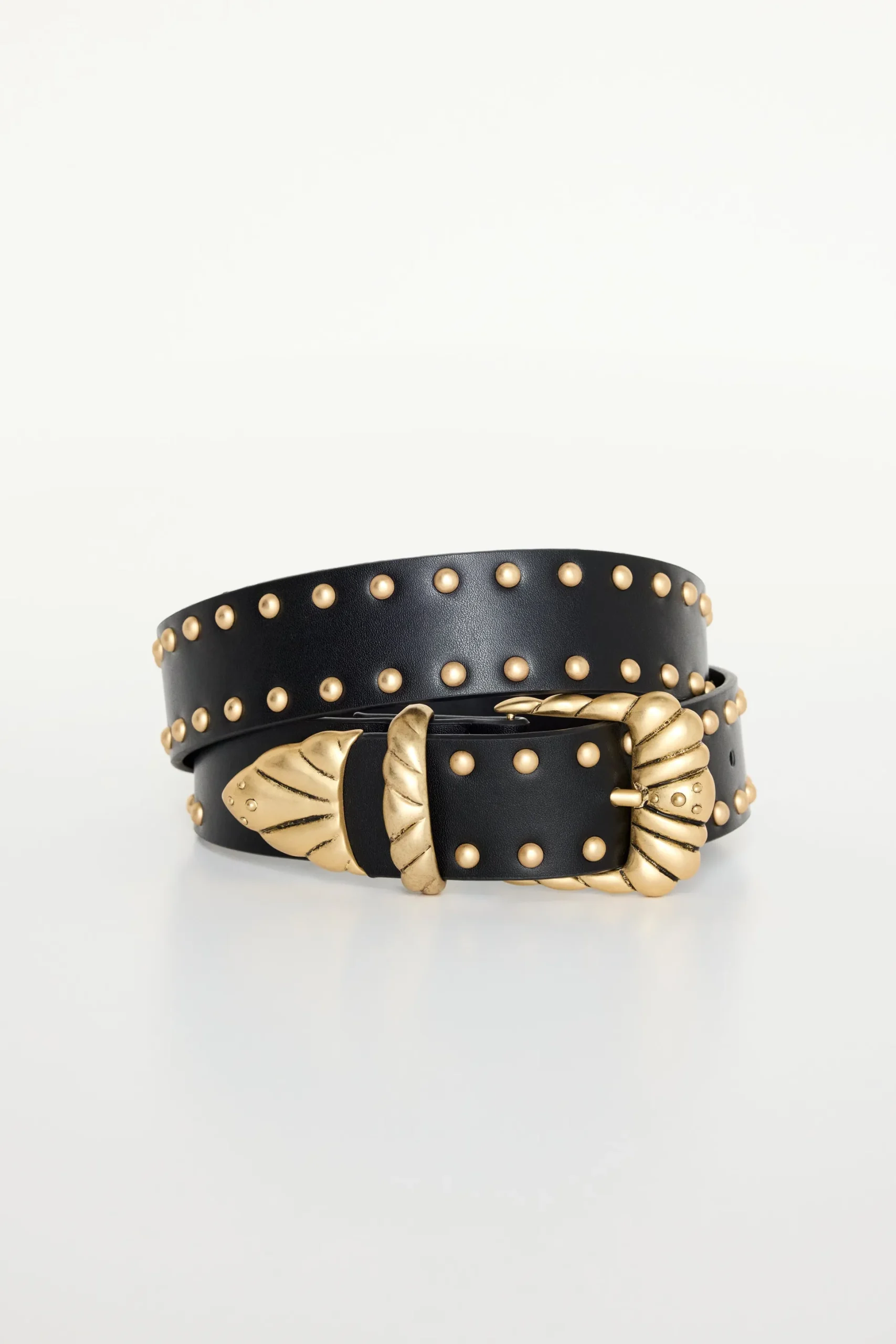 wide studded western belt